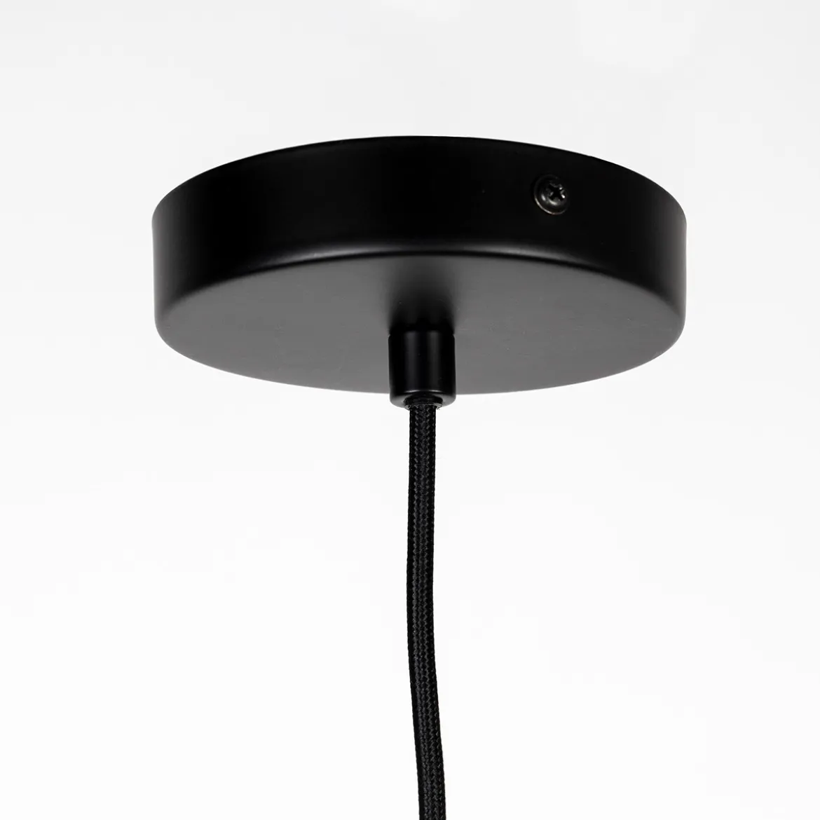 Ronde hanglamp zwart rotan - Zuiver Balance