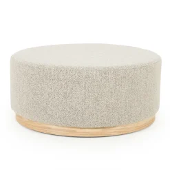 Ronde hocker met eiken rand - Eleonora Avah