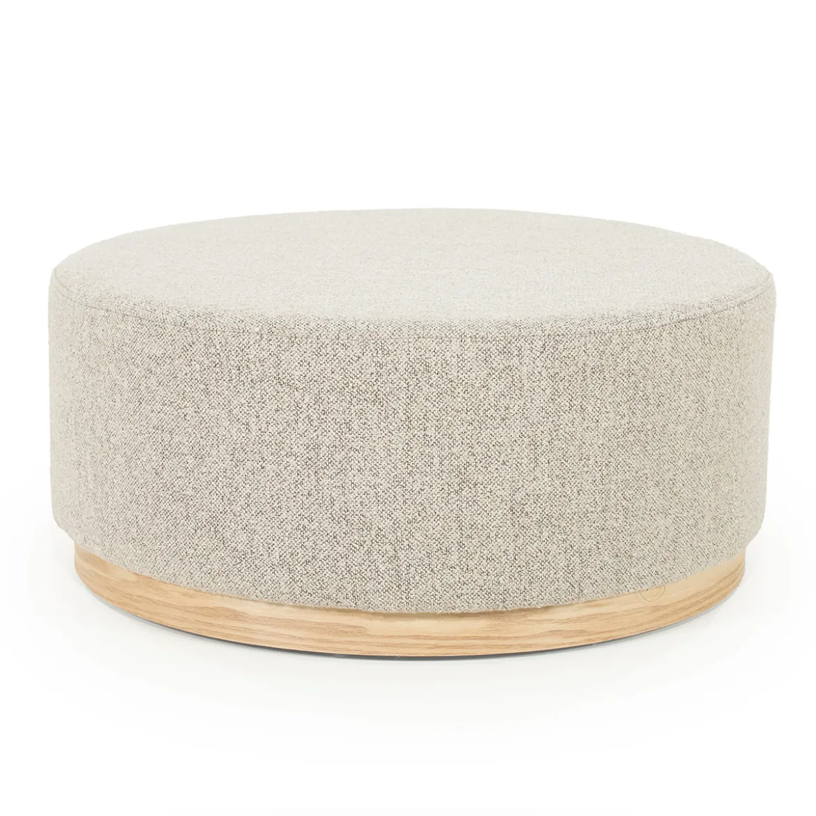 Ronde hocker met eiken rand - Eleonora Avah