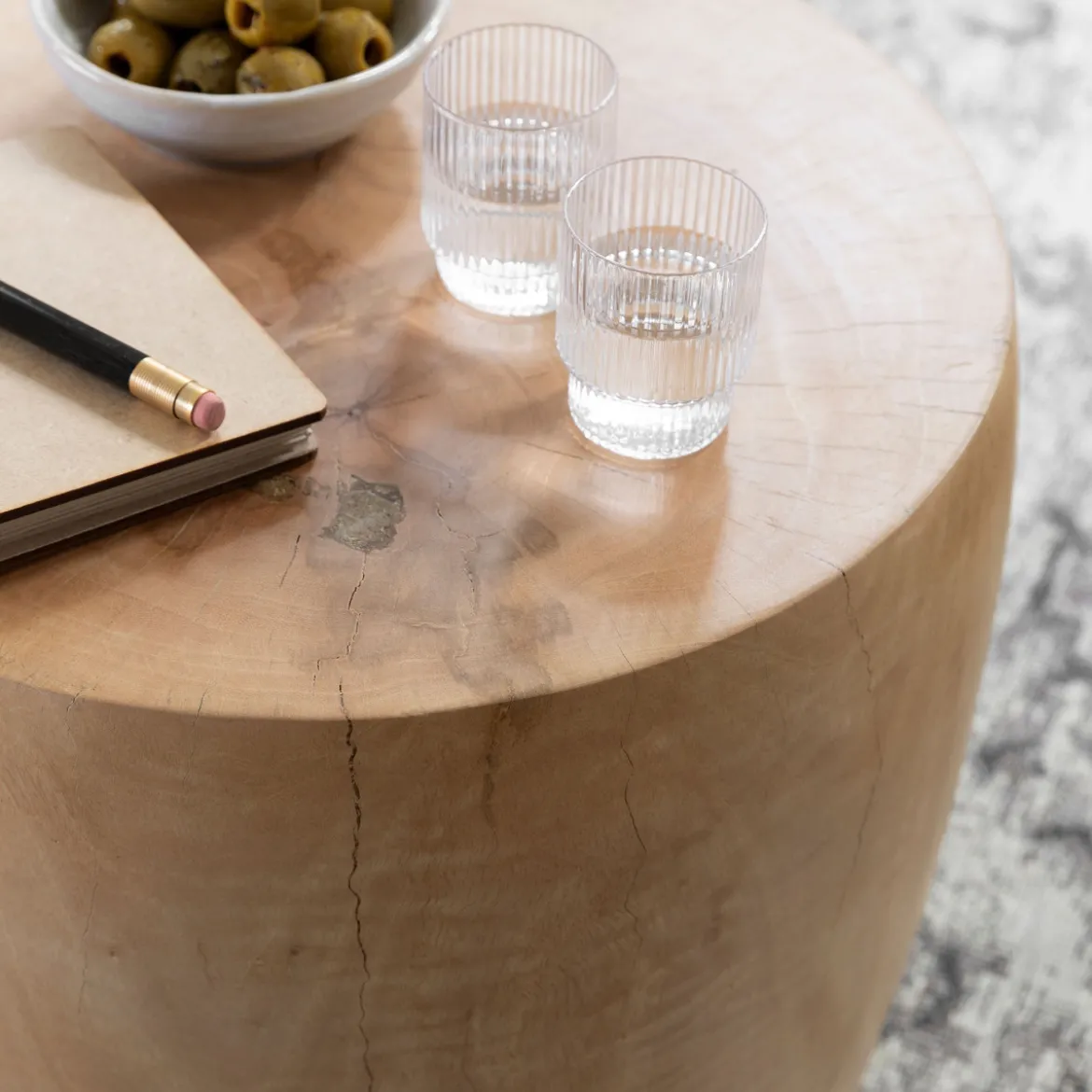 Ronde houten salontafel - Must Living Puro