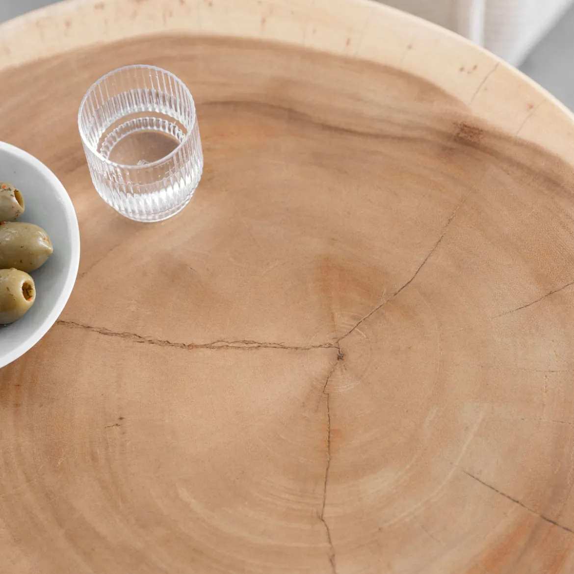 Ronde houten salontafel - Must Living Puro