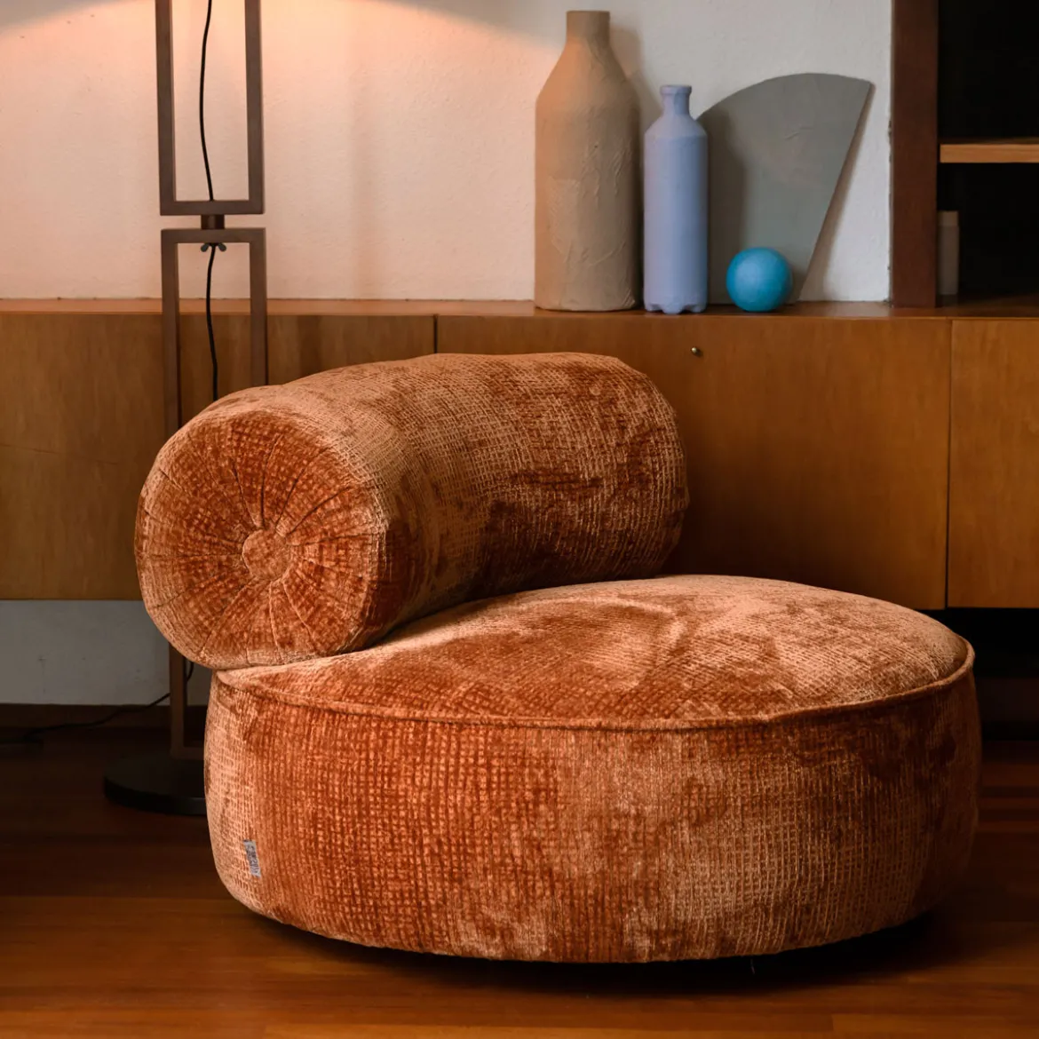 Ronde lounge fauteuil - Dutchbone Tilbury