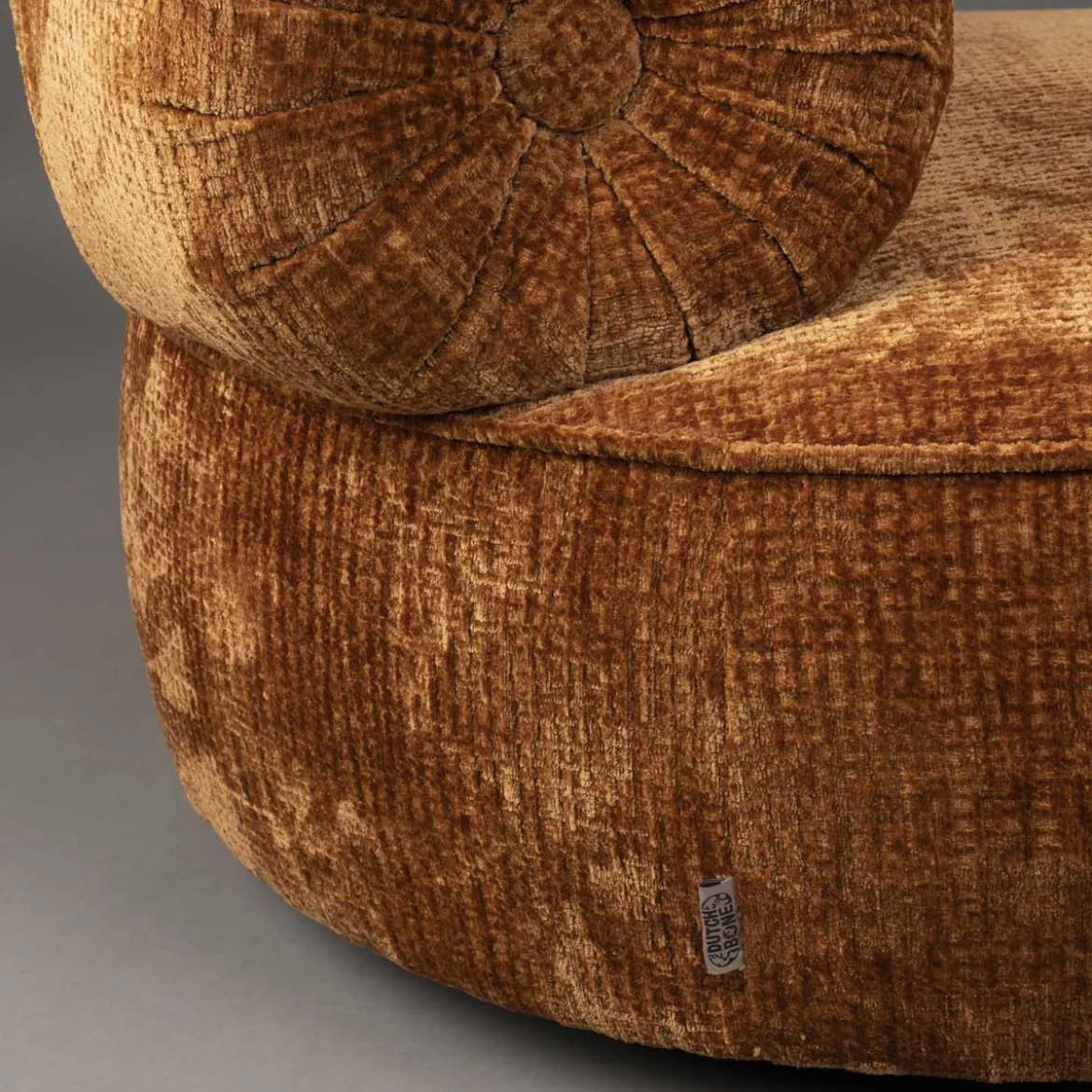 Ronde lounge fauteuil - Dutchbone Tilbury