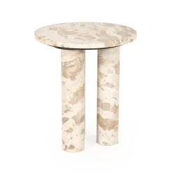 Ronde marmeren bijzettafel - By-Boo Marmo