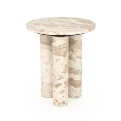 Ronde marmeren bijzettafel - By-Boo Marmo