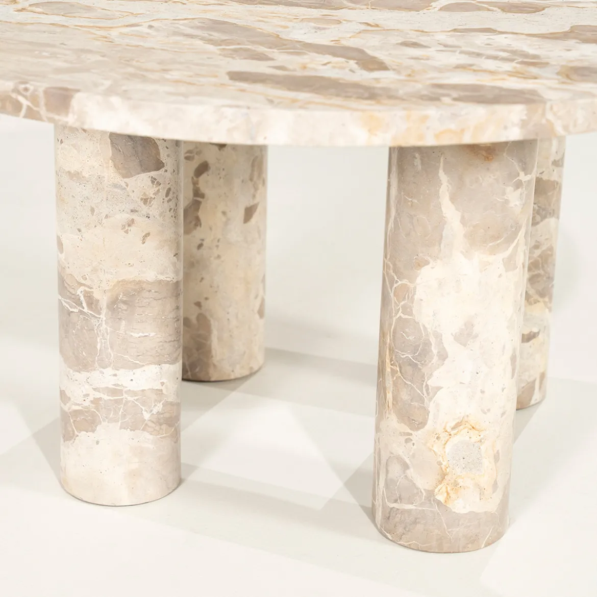 Ronde marmeren salontafel - By-Boo Marmo