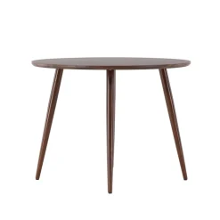 Ronde minimalistische eettafel bruin - Lavis Sanford