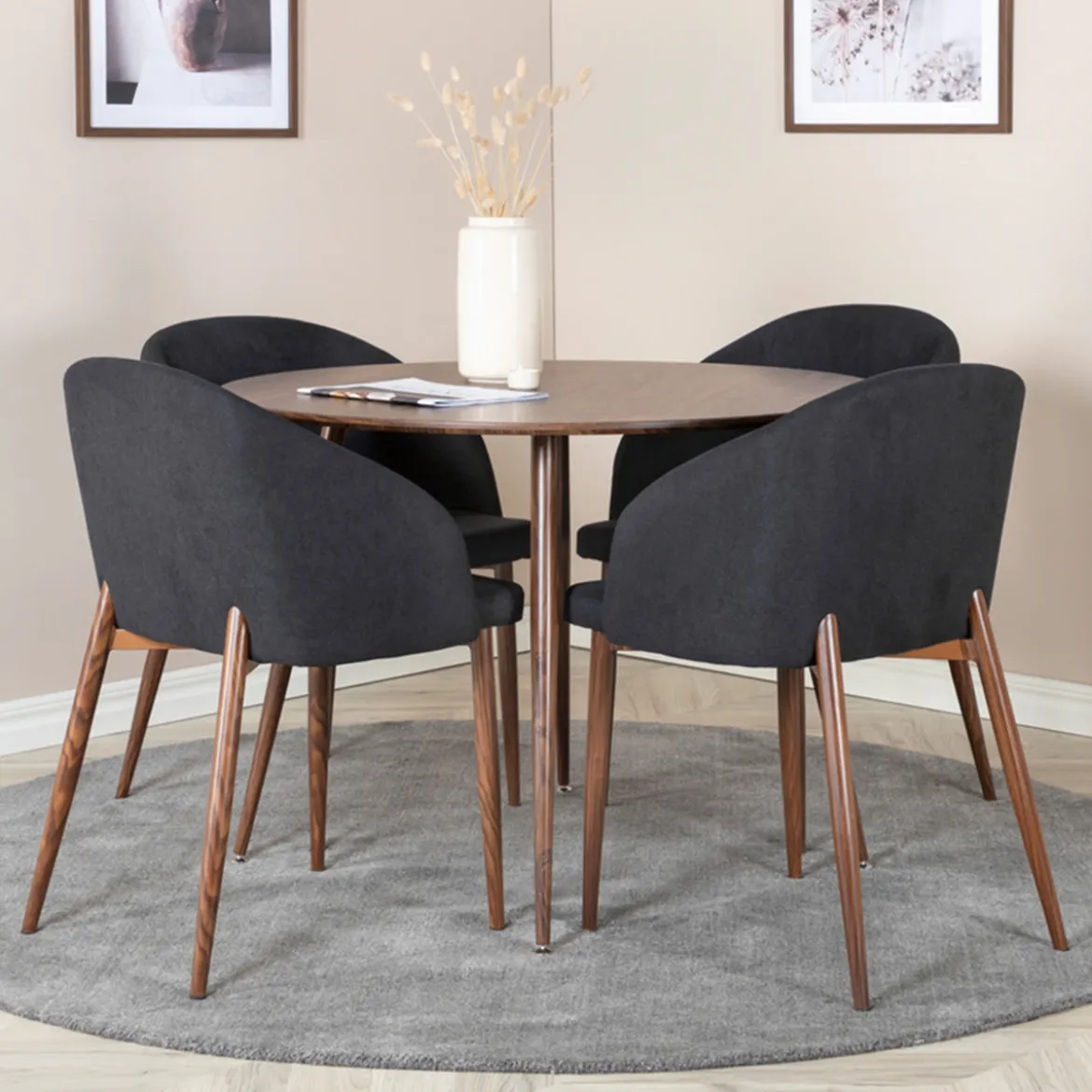 Ronde minimalistische houten eettafel - Lavis Plaza