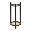 Ronde paraplubak met bronskleurig frame - Giani Luno