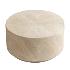 Ronde salontafel beige steen - Bodio Elsa