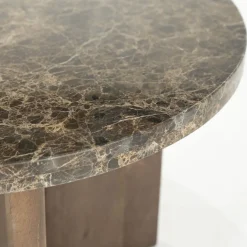 Ronde salontafel bruin marmer - Eleonora Lando