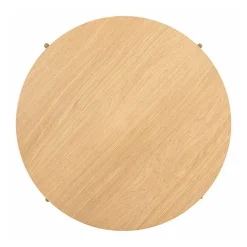 Ronde salontafel eiken met ribbels - Richmond Interiors Belfort
