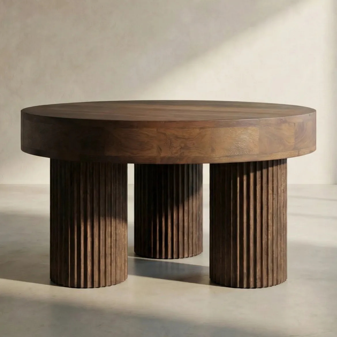 Ronde salontafel hout - Bodio Felix