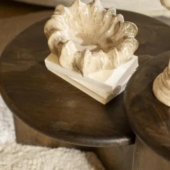 Ronde salontafel hout - By-Boo Leoti
