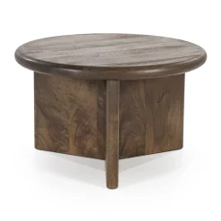 Ronde salontafel hout - By-Boo Leoti