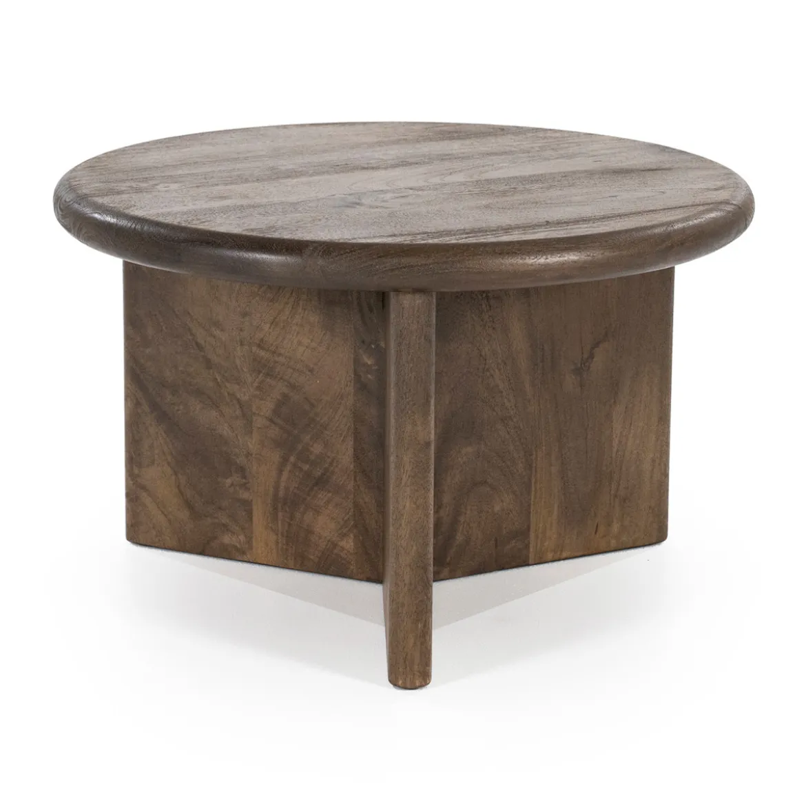 Ronde salontafel hout - By-Boo Leoti