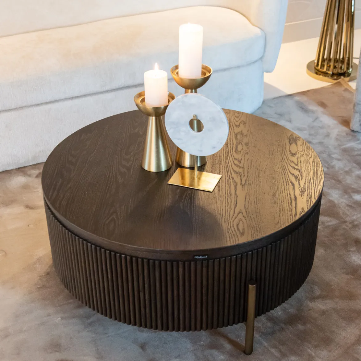 Ronde salontafel hout - Richmond Interiors Luxor