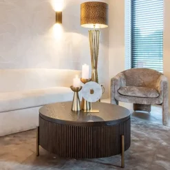 Ronde salontafel hout - Richmond Interiors Luxor