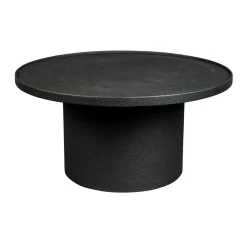Ronde salontafel mat zwart - Dutchbone Winston