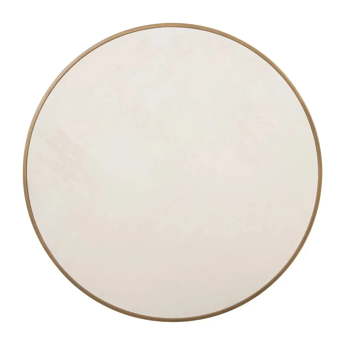 Ronde salontafelset messing en wit hout - Richmond Interiors Whitebone