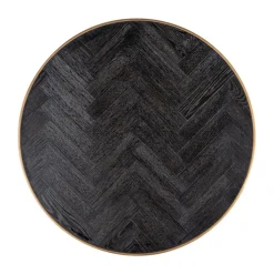 Ronde salontafelset visgraat - Richmond Interiors Blackbone