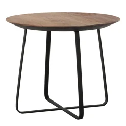 Ronde salontafel teak verjongde rand - DTP Home Highlight Neptunus
