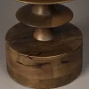 Ronde salontafel walnoot - Dutchbone Cath Walnut