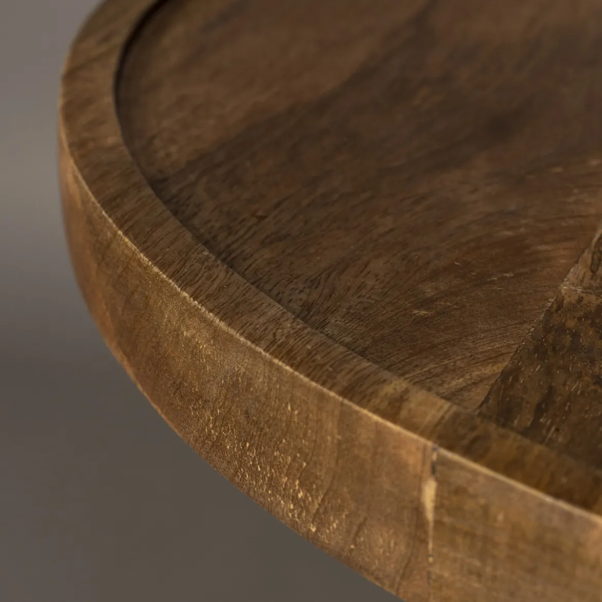 Ronde salontafel walnoot - Dutchbone Cath Walnut