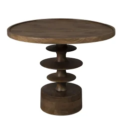 Ronde salontafel walnoot - Dutchbone Cath Walnut