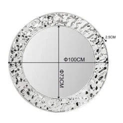 Ronde spiegel chroomdesign - Kare Design Carino