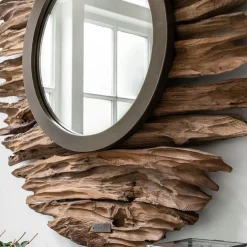 Ronde spiegel drijfhout - Must Living Pure