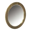 Ronde spiegel goud met ribbels - Richmond Interiors Ironville
