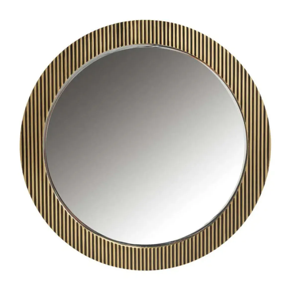Ronde spiegel goud met ribbels - Richmond Interiors Ironville