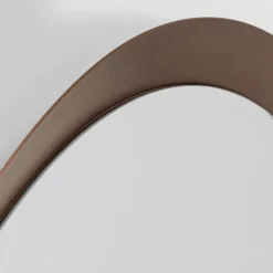 Ronde spiegel taupe bruin - Kare Design Arezzo Coffee