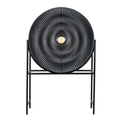 Ronde wandkast zwart met goud - Richmond Interiors Feda