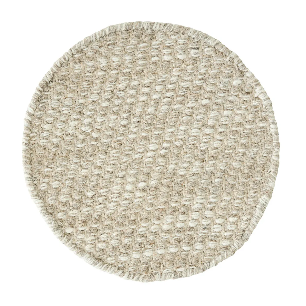 Rond vloerkleed wol en katoen - Must Living Asuri