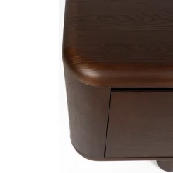 Rond vormig dressoir walnoot - Dutchbone Herman