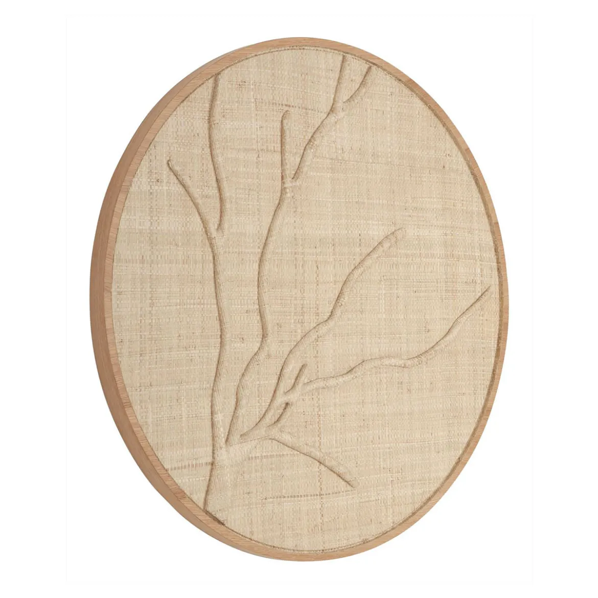 Rond wandpaneel jute beige - Must Living Jungle