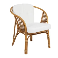 Rotan loungeset met witte kussens - Brafab Astrakan Set