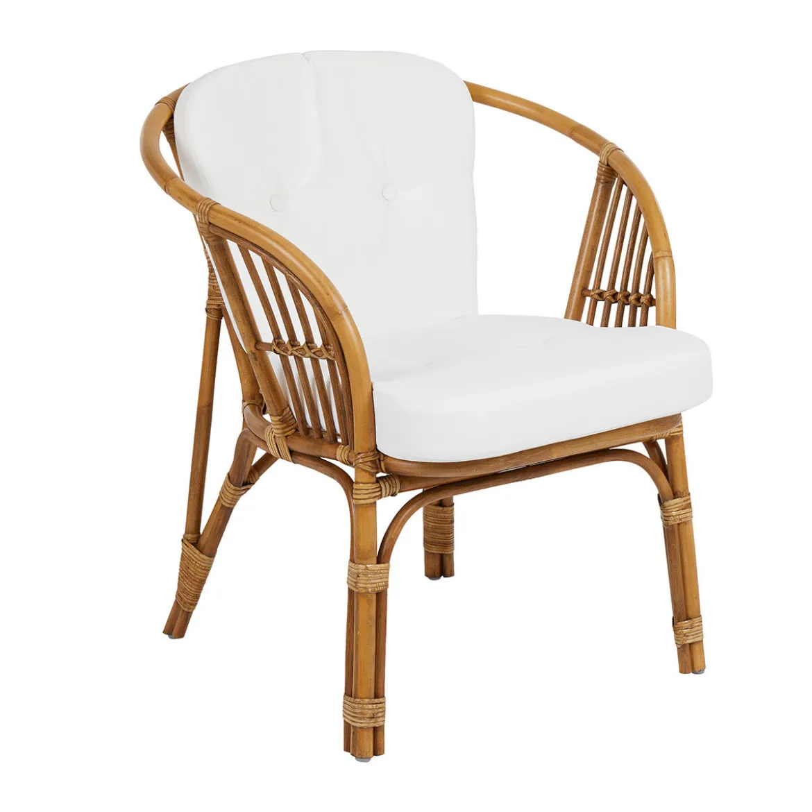 Rotan loungeset met witte kussens - Brafab Astrakan Set