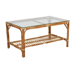 Rotan loungeset met witte kussens - Brafab Astrakan Set