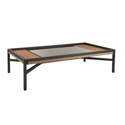 Rotan loungeset tafel aluminium - Brafab Shell