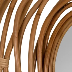 Rotan spiegel rond - Dutchbone Kubu