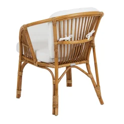 Rotan tuinstoel met witte kussens - Brafab Astrakan