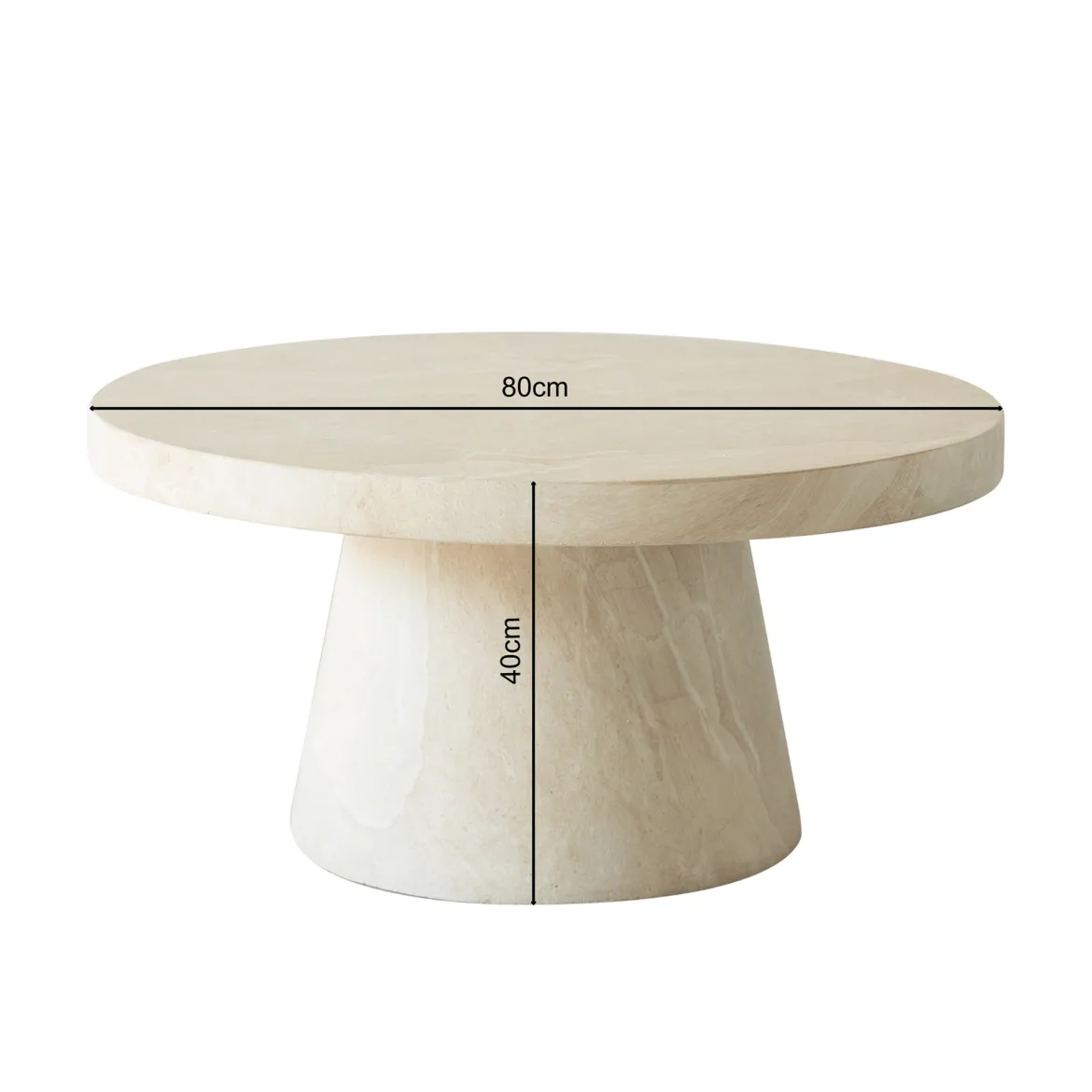 Salontafel beige steen - Bodio Zara