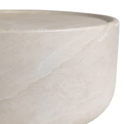 Salontafel beige steen rond - Bodio Sofia