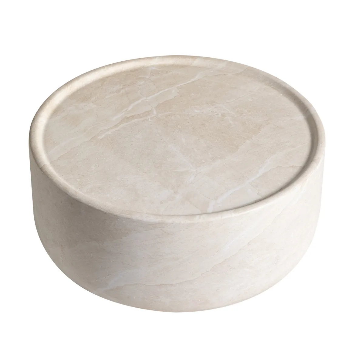 Salontafel beige steen rond - Bodio Sofia