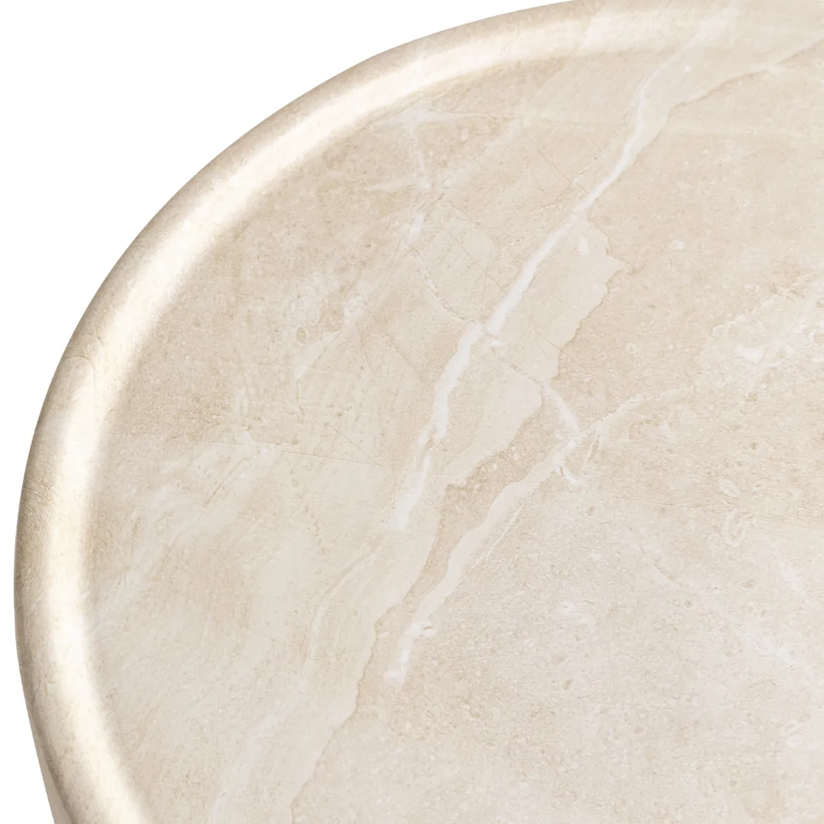 Salontafel beige steen rond - Bodio Sofia