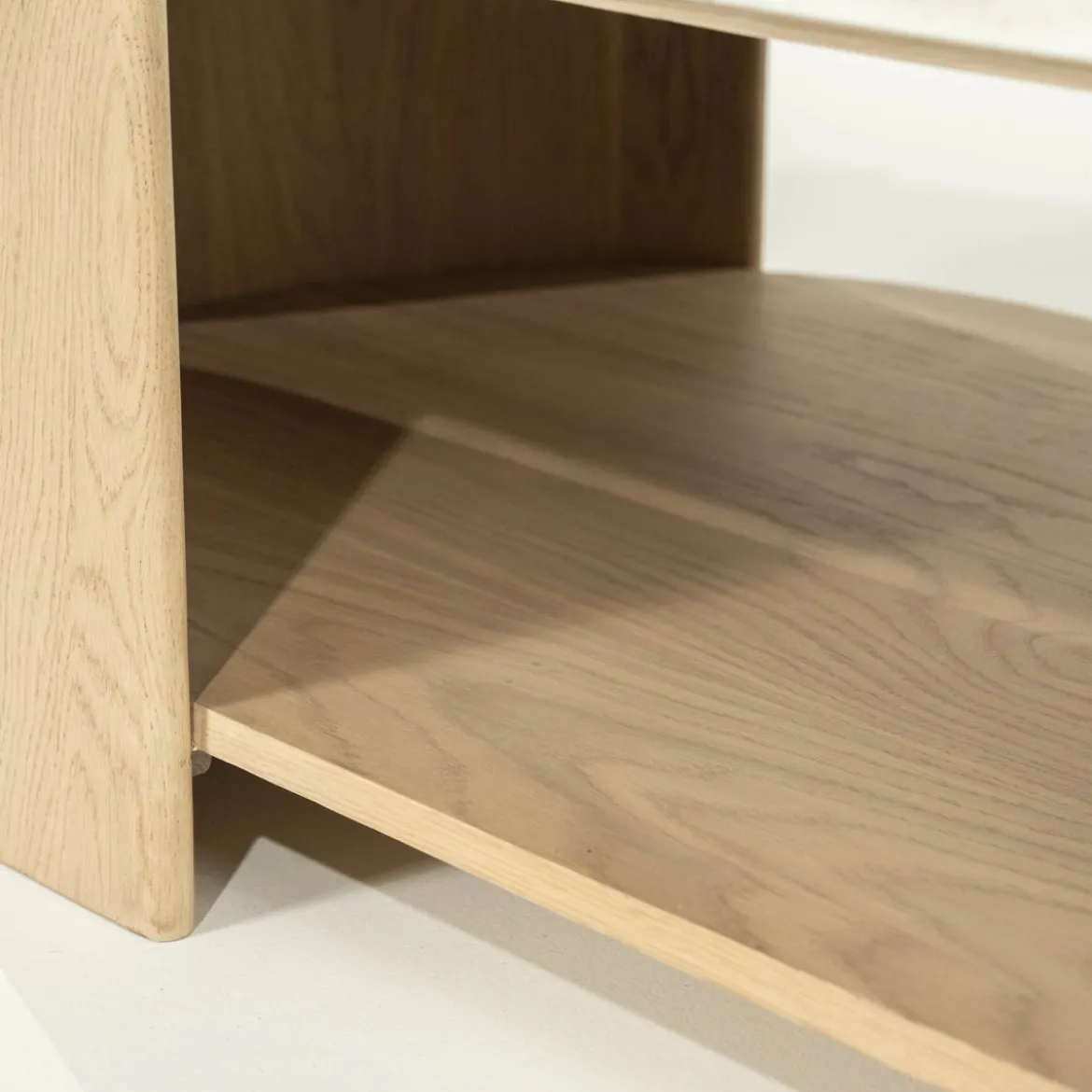 Salontafel eiken met wit marmer - Eleonora Don