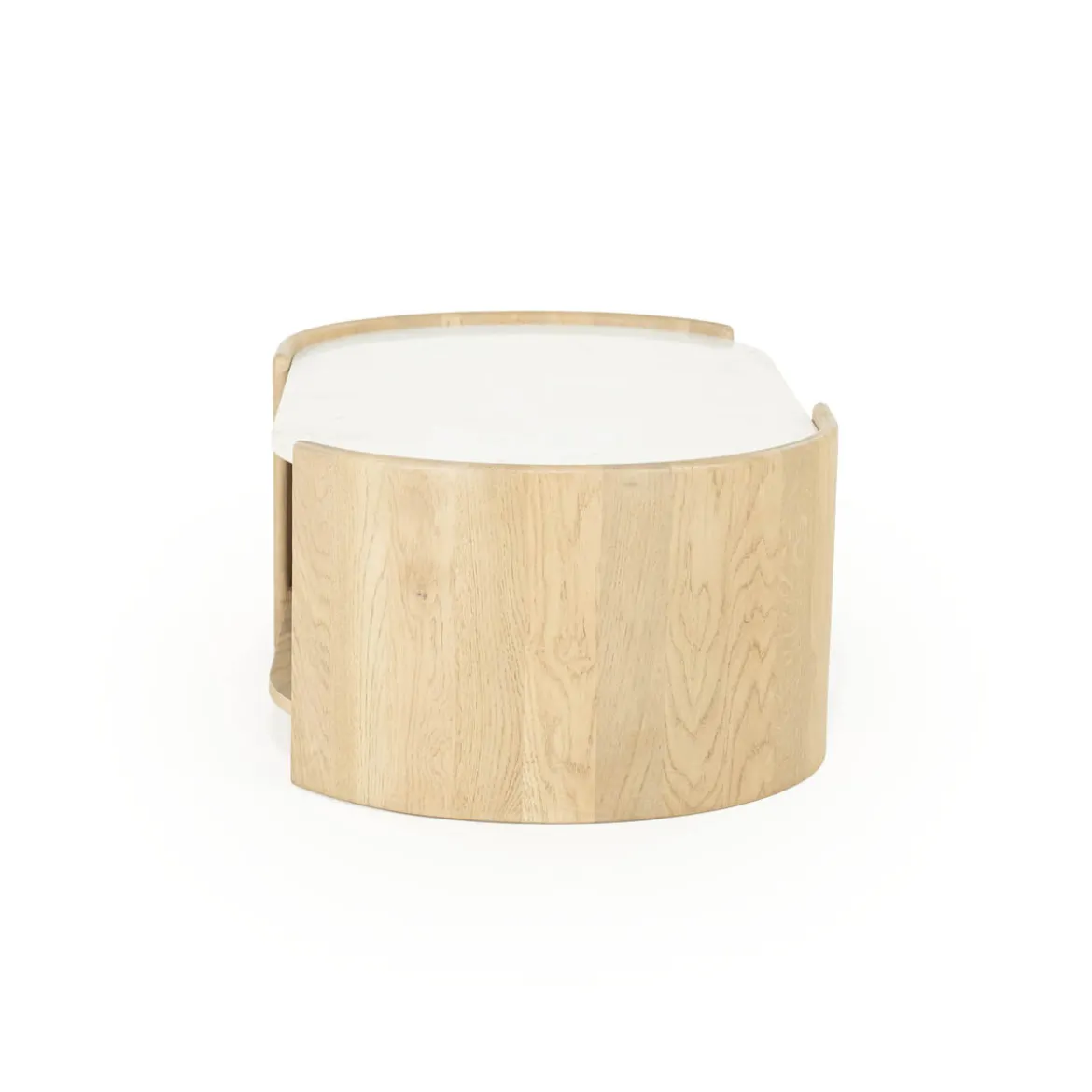 Salontafel eiken met wit marmer - Eleonora Don